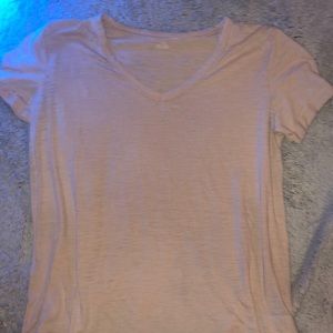 light pink/peachy v neck flowy top!